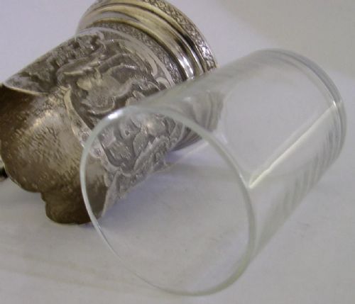 BEAUTIFUL PERSIAN EASTERN 84 SOLID SILVER TEA GLASS C1920 ANTIQUE 147G - ADDITIONAL PHOTO 6