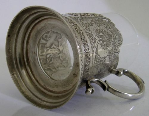 BEAUTIFUL PERSIAN EASTERN 84 SOLID SILVER TEA GLASS C1920 ANTIQUE 147G - ADDITIONAL PHOTO 8