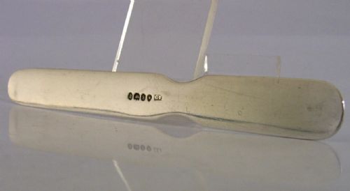 RARE WILLIAM IV STERLING SILVER MEDICAL TONGUE DEPRESSOR 1833 DOCTORS ANTIQUE - ADDITIONAL PHOTO 5
