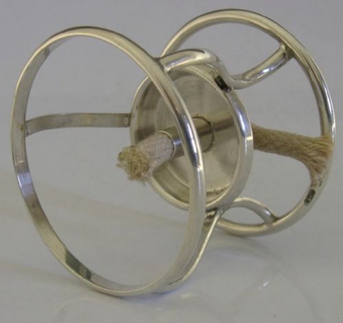 ASPREY EDWARDIAN STERLING SILVER BRANDY PAN BURNER STAND 1905 ANTIQUE 58G - ADDITIONAL PHOTO 6