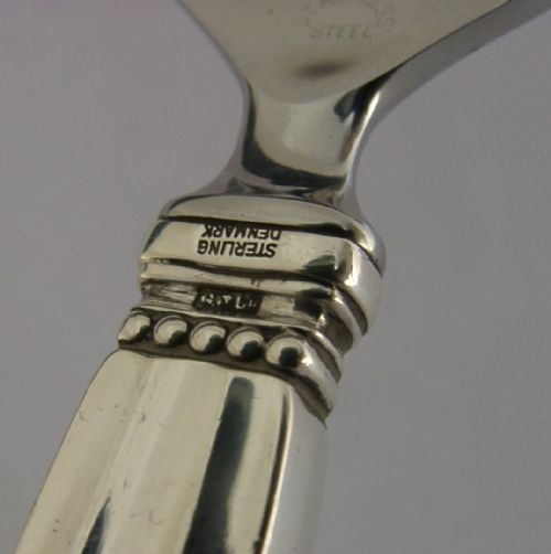 LARGE GEORG JENSEN STERLING SILVER ACORN PATTERN BOTTLE OPENER 1917 BAREWARE - ADDITIONAL PHOTO 9