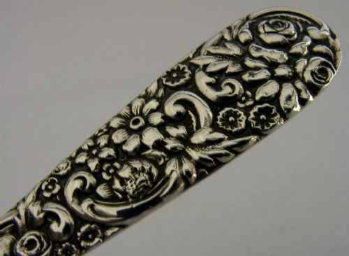 JENKINS JENKINS 69G STERLING SILVER PIE SERVERS C1910 REPOUSSE BALTIMORE - ADDITIONAL PHOTO 4