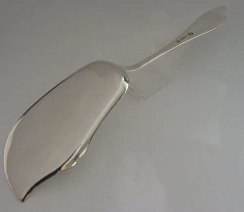 RARE DANISH SOLID SILVER FISH SERVER SLICE 1911 ANTIQUE 100G ANTIQUE - ADDITIONAL PHOTO 4
