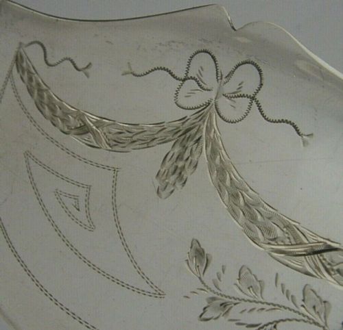 RARE DANISH SOLID SILVER FISH SERVER SLICE 1911 ANTIQUE 100G ANTIQUE - ADDITIONAL PHOTO 5