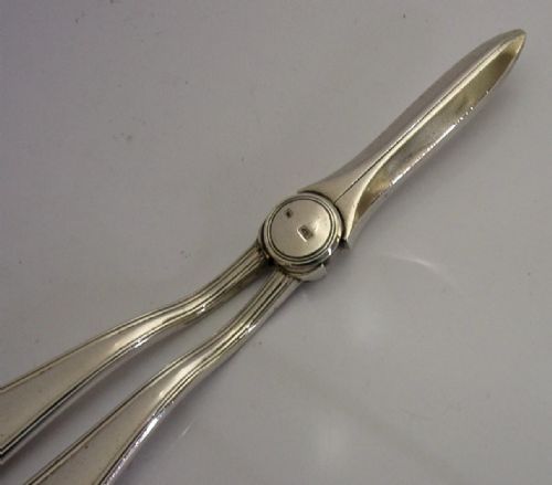 HEAVY 106G ENGLISH SOLID STERLING SILVER GRAPE SHEARS 1905 EDWARDIAN - ADDITIONAL PHOTO 3