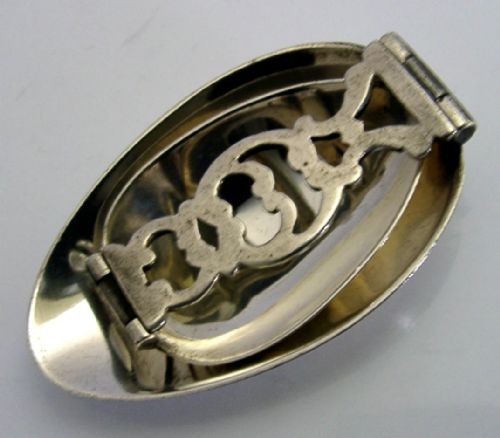 AMERICAN STERLING SILVER FOLDING MEDICINE SPOON MEDICAL DOCTORS ANTIQUE C1900 - ADDITIONAL PHOTO 1