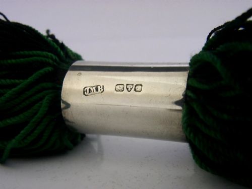 UNUSUAL ENGLISH STERLING SILVER DIP PEN WIPE CHESTER 1902 DESK ANTIQUE - ADDITIONAL PHOTO 4