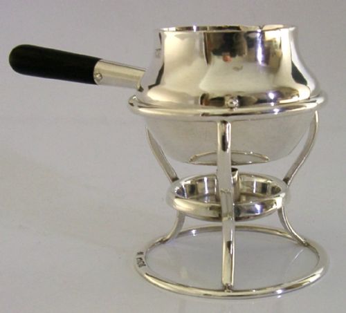 edwardian sterling silver brandy pan burner stand 1905 antique 107g barware - CATEGORY: ANTIQUE SILVER - DATED EDWARDIAN