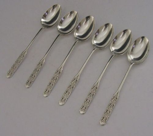 SET OF SIX LIBERTY CO STERLING SILVER ART CRAFTS SPOONS 1924 ANTIQUE 72G - ADDITIONAL PHOTO 1