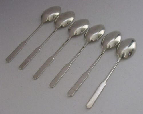 SET OF SIX LIBERTY CO STERLING SILVER ART CRAFTS SPOONS 1924 ANTIQUE 72G - ADDITIONAL PHOTO 6
