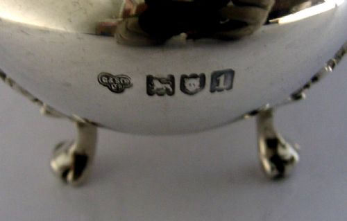 ART NOUVEAU EDWARDIAN STERLING SILVER TEA CADDY BOX 1906 HEAVY 266G ANTIQUE - ADDITIONAL PHOTO 11