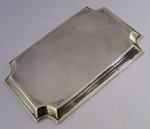 GENERAL STRIKE STERLING SILVER GREAT WESTERN RAILWAY DESK TRAY DISH 1926 ANTIQUE - ADDITIONAL PHOTO 4