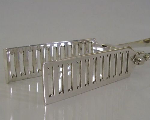 ALBANY PAT STERLING SILVER ASPARAGUS SANDWICH SERVING TONGS 1899 ANTIQUE 136G - ADDITIONAL PHOTO 2
