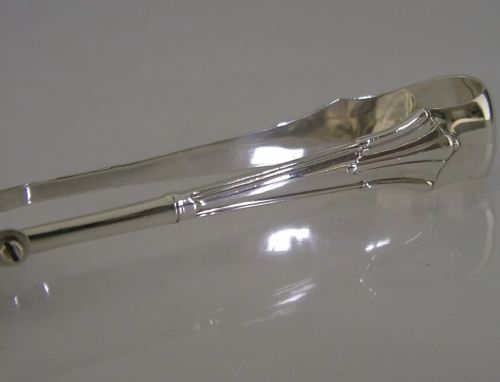 ALBANY PAT STERLING SILVER ASPARAGUS SANDWICH SERVING TONGS 1899 ANTIQUE 136G - ADDITIONAL PHOTO 3