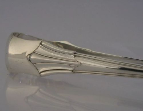 ALBANY PAT STERLING SILVER ASPARAGUS SANDWICH SERVING TONGS 1899 ANTIQUE 136G - ADDITIONAL PHOTO 6