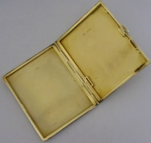 RARE STERLING SILVER ENAMEL LOOE CORNWALL CIGARETTE CASE 1929 ANTIQUE SUPERB - ADDITIONAL PHOTO 4