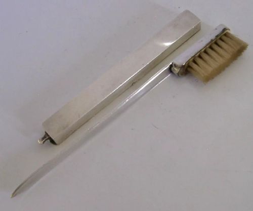 RARE GEORGIAN STERLING SILVER TOOTH BRUSH PASTE BOX 1798 DENTISTRY ANTIQUE - ADDITIONAL PHOTO 6