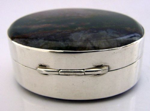 BEAUTIFUL SCOTTISH STERLING SILVER AGATE SNUFF BOX C1850 STUNNING ANTIQUE 64G - ADDITIONAL PHOTO 5