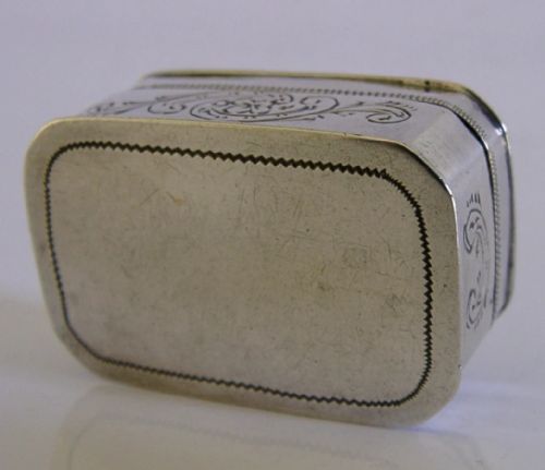 ANTIQUE 19TH CENTURY STERLING SILVER SNUFF BOX C1800 GERMAN BELGIAN - ADDITIONAL PHOTO 6