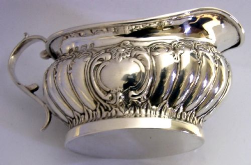 MINT 117G ART NOUVEAU STERLING SILVER JUG 1903 EDWARDIAN ANTIQUE - ADDITIONAL PHOTO 1