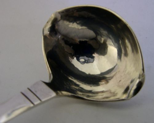 GEORG JENSEN ARTS CRAFTS STERLING SILVER PATTERN 41 LADLE 1926 ANTIQUE - ADDITIONAL PHOTO 4