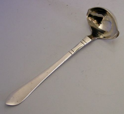 GEORG JENSEN ARTS CRAFTS STERLING SILVER PATTERN 41 LADLE 1926 ANTIQUE - ADDITIONAL PHOTO 5
