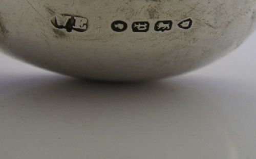 STUNNING VICTORIAN ENGLISH STERLING SILVER TEA CADDY SPOON 1871 ANTIQUE - ADDITIONAL PHOTO 5