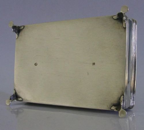DUTCH 216G SOLID SILVER 1635 SCHOOL SCENE TABLE CIGAR BOX 1900 ANTIQUE VICTORIAN - ADDITIONAL PHOTO 9