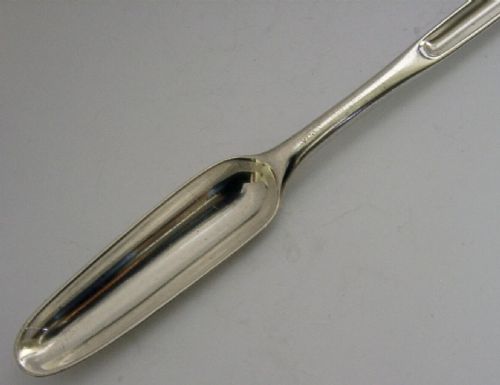 EARLY 1758 ENGLISH GEORGIAN STERLING SILVER MARROW SCOOP ANTIQUE - ADDITIONAL PHOTO 1