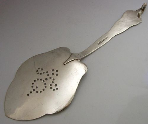 DARGESTIL NORWEGIAN ANTIQUE SOLID SILVER SERVER C1900 DAVID ANDERSEN 108G - ADDITIONAL PHOTO 5