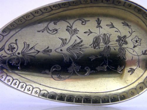 LARGE ANTIQUE STERLING SILVER SERVING SPOON 1850 SCOTTISH GLASGOW VICTORIAN 75G - ADDITIONAL PHOTO 1