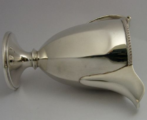 MINT ART DECO STERLING SILVER CREAM JUG 1937 ENGLISH ANTIQUE 78G - ADDITIONAL PHOTO 4