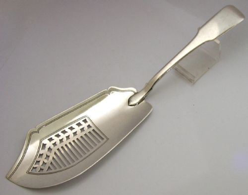 english 124g georgian solid sterling silver fish slice server 1816 antique - CATEGORY: ANTIQUE SILVER - DATED GEORGIAN