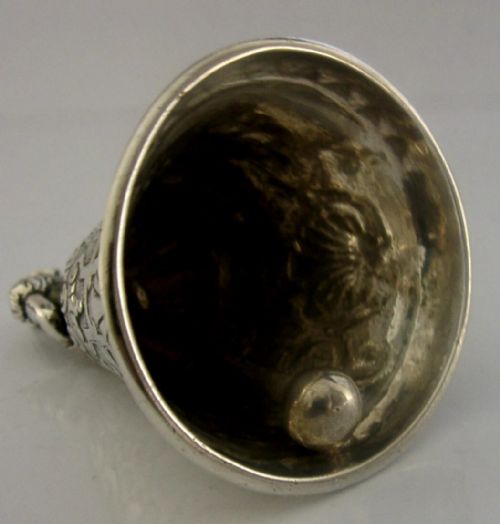 QUALITY SWEDISH SOLID SILVER TABLE DESK RECEPTION BAR BELL 1937 96G - ADDITIONAL PHOTO 4