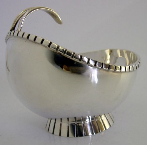 STUNNING MID CENTURY MODERN STERLING SILVER JUG GERMAN C1960 71G - ADDITIONAL PHOTO 6