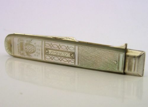 rare sterling silver beehive bees folding fork 1827 english antique georgian - CATEGORY: ANTIQUE SILVER - DATED GEORGIAN