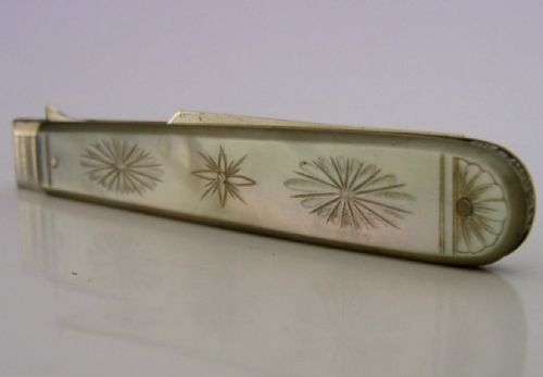 RARE STERLING SILVER BEEHIVE BEES FOLDING FORK 1827 ENGLISH ANTIQUE GEORGIAN - ADDITIONAL PHOTO 4
