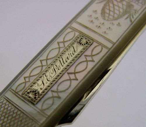RARE STERLING SILVER BEEHIVE BEES FOLDING FORK 1827 ENGLISH ANTIQUE GEORGIAN - ADDITIONAL PHOTO 11