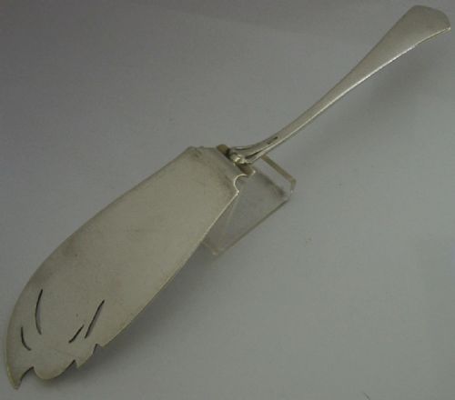 STUNNING GERMAN 800 SOLID SILVER FISH OR SERVING SLICE SERVER C1910 ANTIQUE 160G - ADDITIONAL PHOTO 8