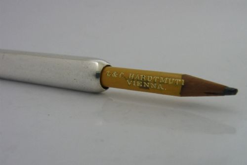 HAYWARD TYLER S MORDAN STERLING SILVER DROPPER PENCIL 1905 ADVERTISING ANTIQUE - ADDITIONAL PHOTO 2