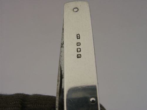 STERLING SILVER COMBINATION FOLDING RULER LETTER OPENER 1927 ANTIQUE RARE - ADDITIONAL PHOTO 9