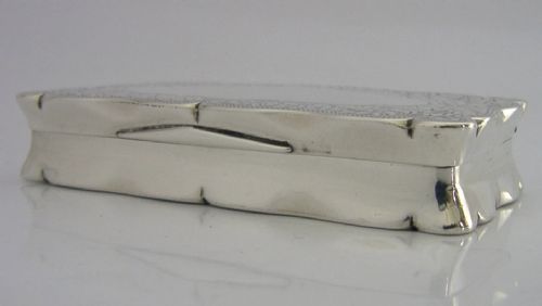 SUPERB LARGE 102G ENGLISH EDWARDIAN STERLING SILVER SNUFF BOX 1902 ANTIQUE - ADDITIONAL PHOTO 5