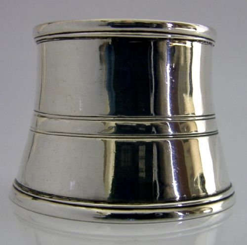 RARE IRISH 1811 STERLING SILVER WINE BOTTLE COLLAR NECK RING LABEL ANTIQUE - ADDITIONAL PHOTO 1