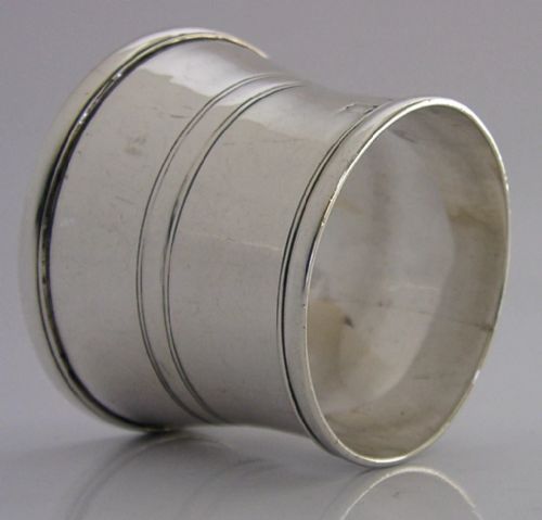 RARE IRISH 1811 STERLING SILVER WINE BOTTLE COLLAR NECK RING LABEL ANTIQUE - ADDITIONAL PHOTO 2