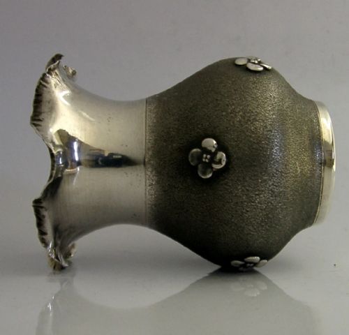 PRETTY ITALIAN 800 SOLID SILVER VASE C1950 ITALY 56G - ADDITIONAL PHOTO 3