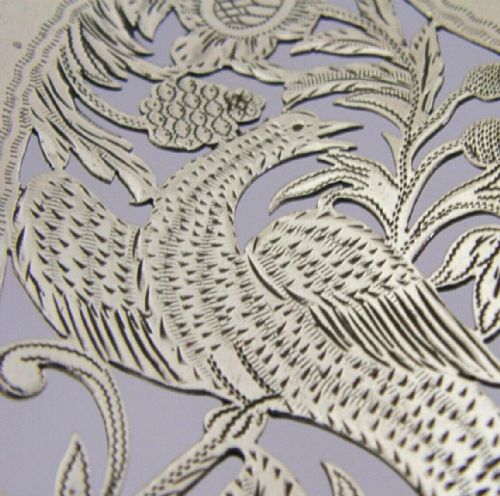 RARE VICTORIAN STERLING SILVER PHEASANT FISH SLICE SERVER 184 ANTIQUE 142G - ADDITIONAL PHOTO 1