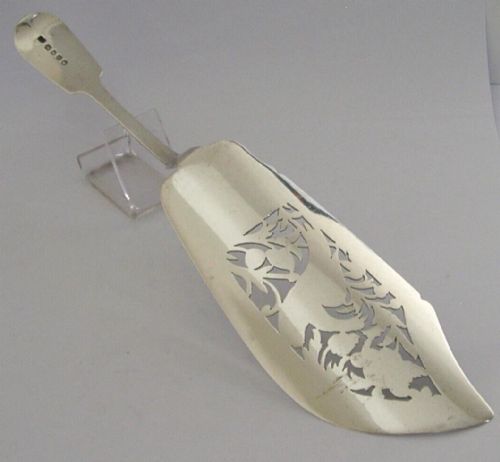RARE VICTORIAN STERLING SILVER PHEASANT FISH SLICE SERVER 184 ANTIQUE 142G - ADDITIONAL PHOTO 2
