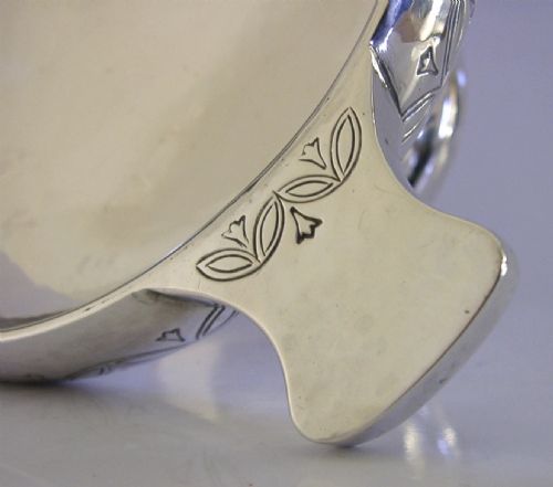 RARE LIBERTY CO 228G STERLING SILVER PLANISHED BOWL ARTS CRAFTS ENGLISH 1936 - ADDITIONAL PHOTO 6