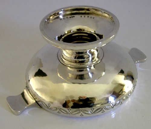 RARE LIBERTY CO 228G STERLING SILVER PLANISHED BOWL ARTS CRAFTS ENGLISH 1936 - ADDITIONAL PHOTO 3