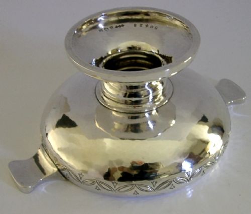 RARE LIBERTY CO 228G STERLING SILVER PLANISHED BOWL ARTS CRAFTS ENGLISH 1936 - ADDITIONAL PHOTO 4